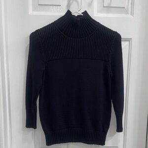 Ann Taylor Black Cowl Neck Sweater